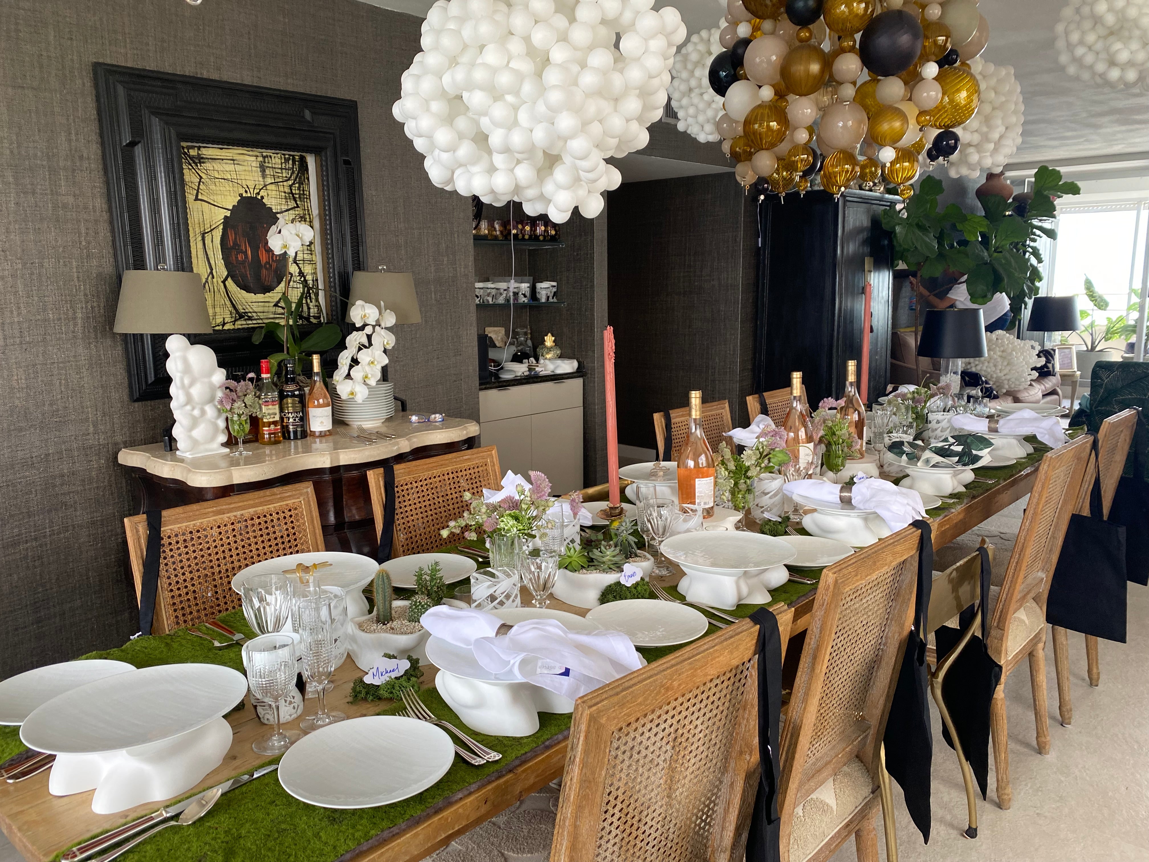 TAVOLO FINE ART DINNER SERIES - "CLOUD 9" - ARTIST CAPUCINE & THE FRENCH LUXURY QUADFECTA