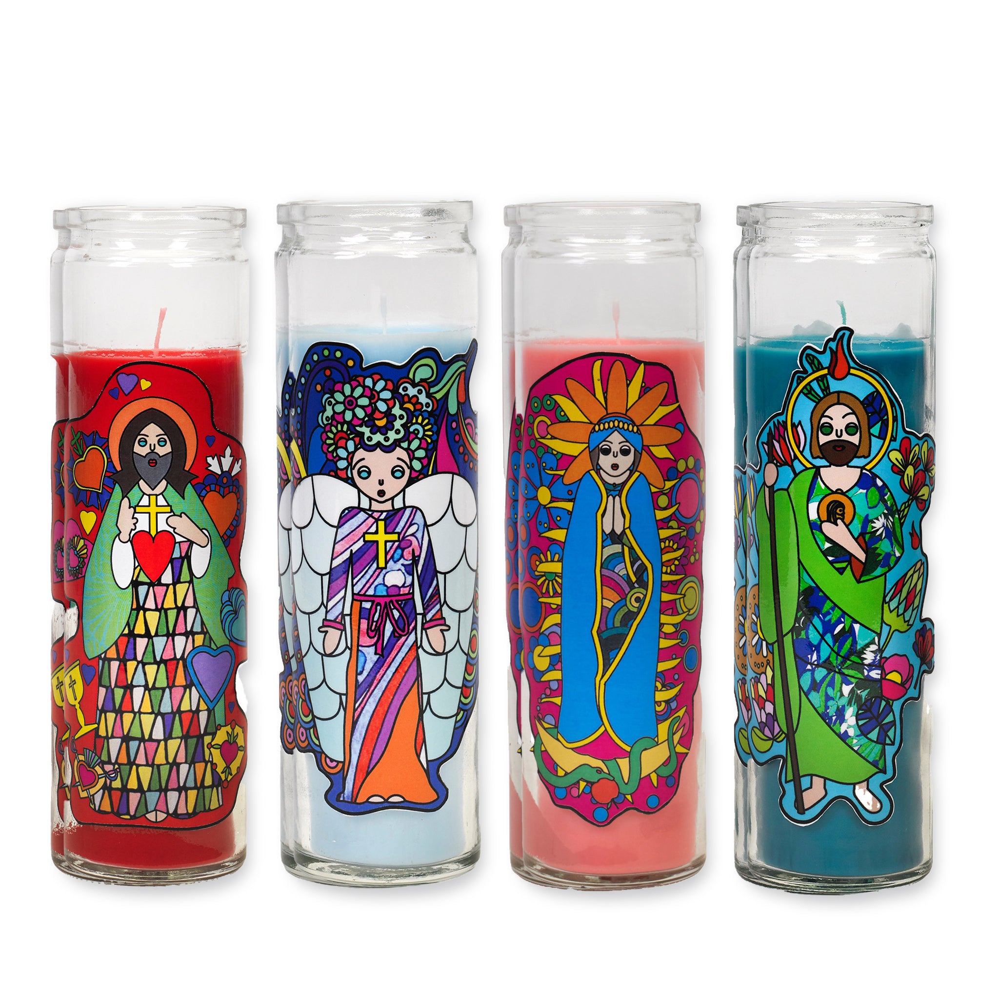 Pop Art Saint 4-Candle Box Set