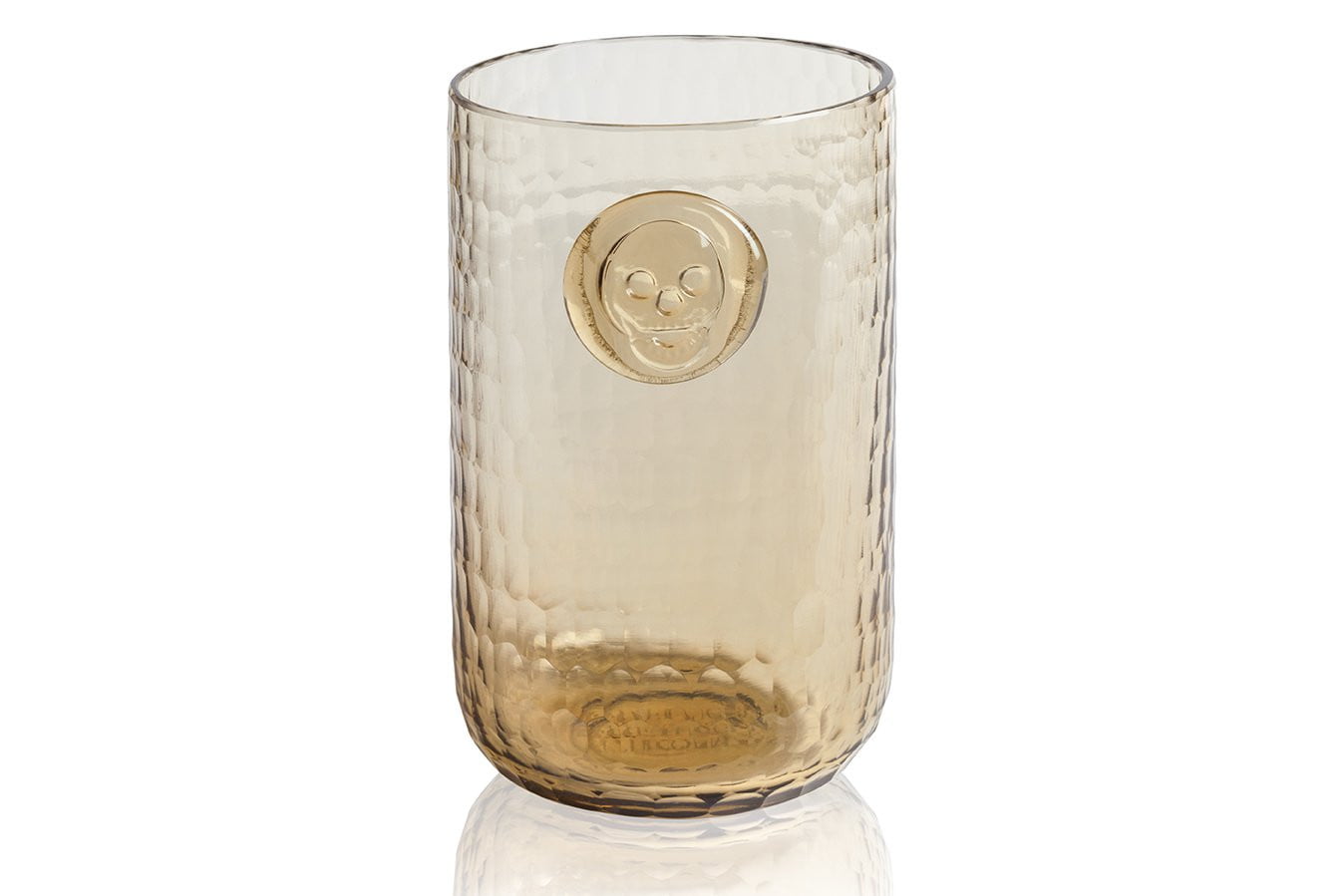 PRE-ORDER Skull Stamp Water Drinking Glasses - Wood color -Set of 4 gl