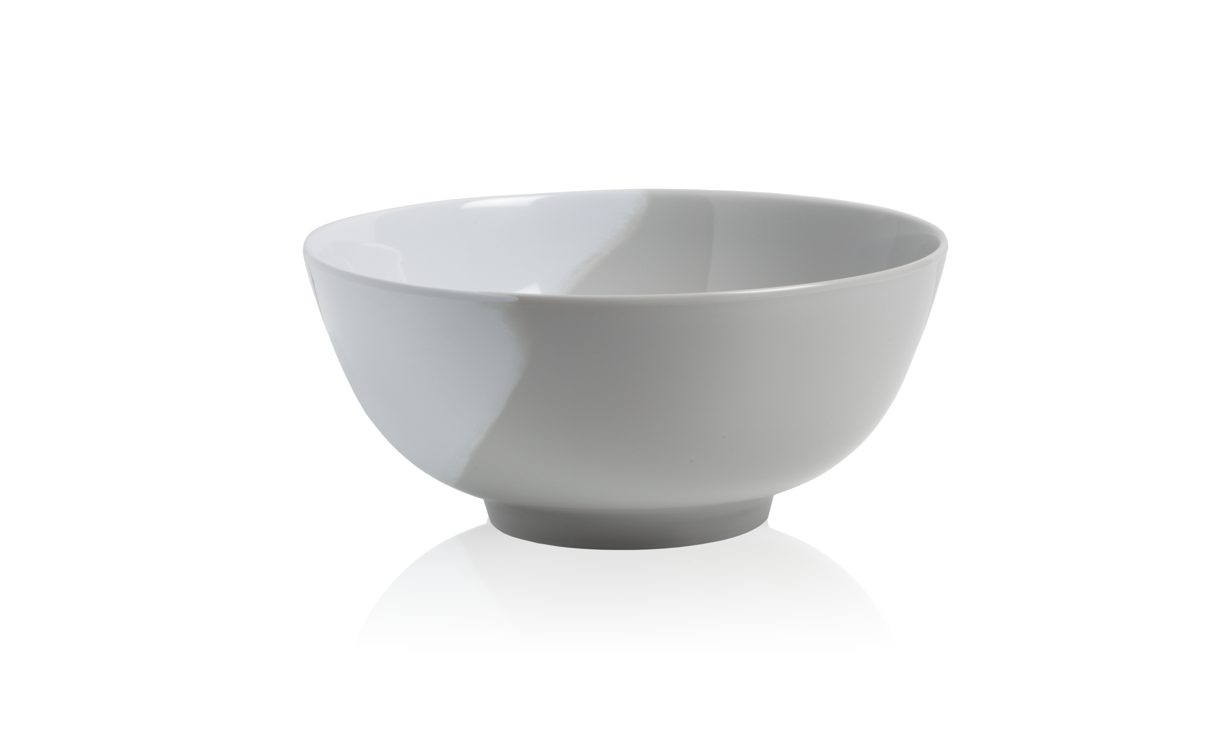 1/2 & 1/2 Melamine Bowl Silver/Grey (Set of 4)