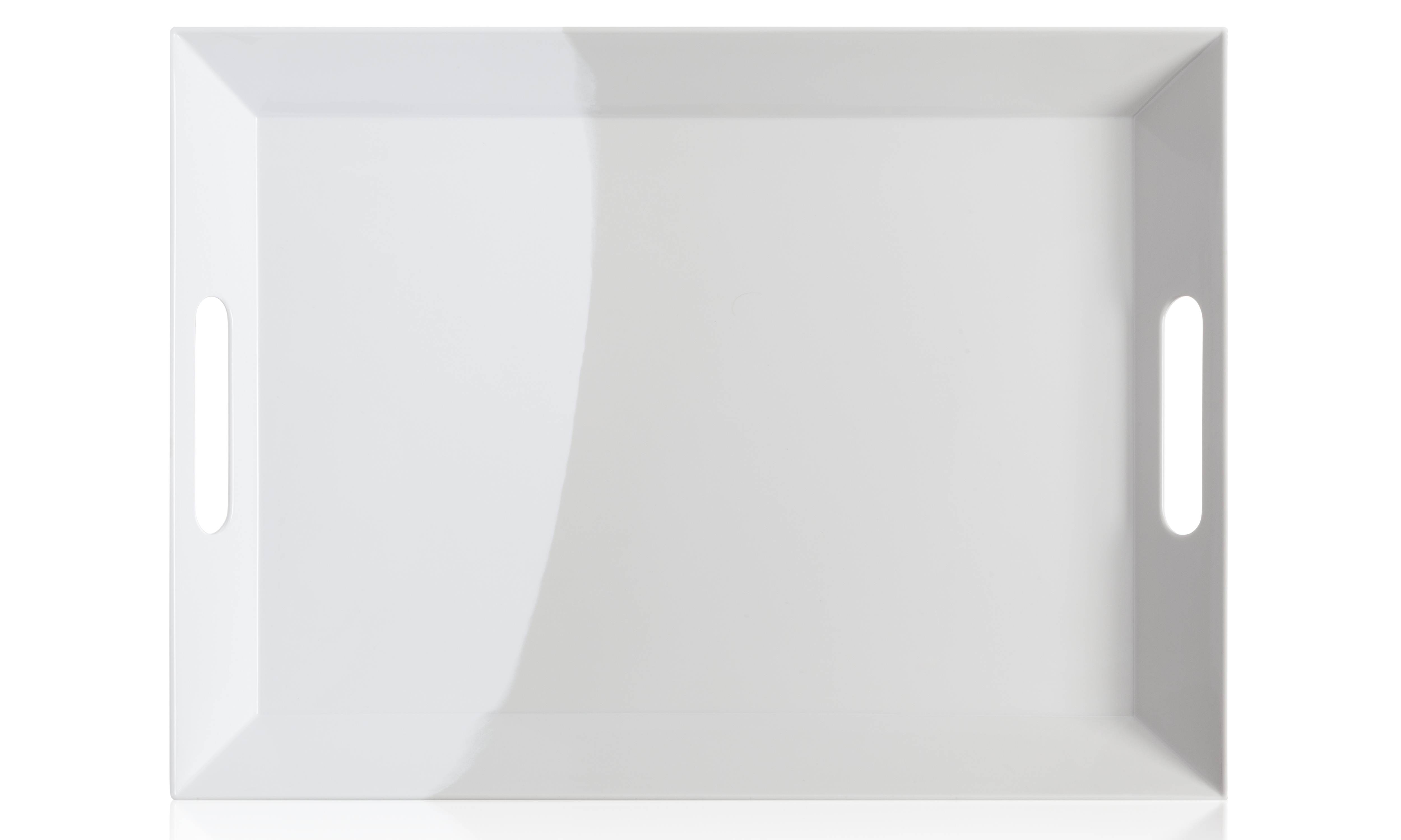 1/2 & 1/2 Melamine Serving Tray (Silver/Grey) Exclusive Design By Thomas Fuchs Creative