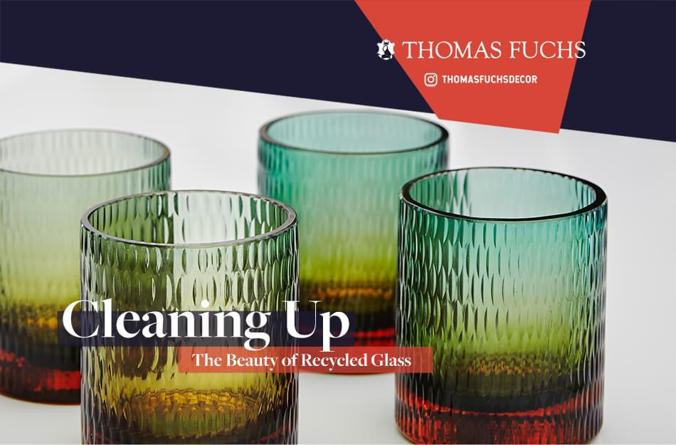 Hand To Mouth - Thomas Fuchs line of Recycled Drinking Glasses- Recycle Renew Reuse