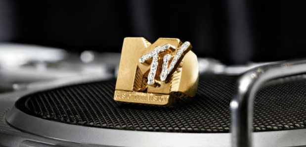 I WANT MY MTV -FAB 5 FREDDY'S LEGENDARY GOLD AND DIAMOND "MTV" RING  GOLD AND DIAMOND RING, CA 1988 On Sale at Soethby's