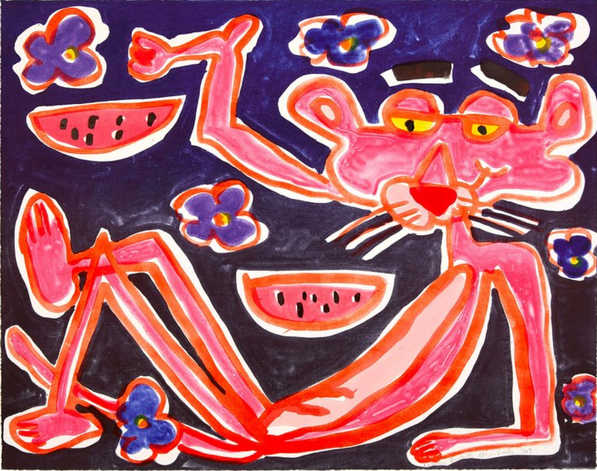 The Pink Panther & I - Katherine Bernhardt's Pink Panther