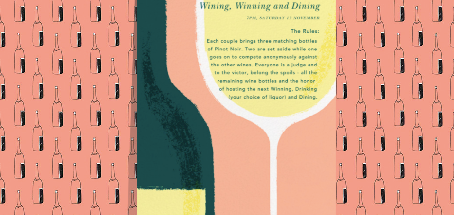 WINING, WINNING AND DINING- THE BEST ADULT DRINKING GAME YET!