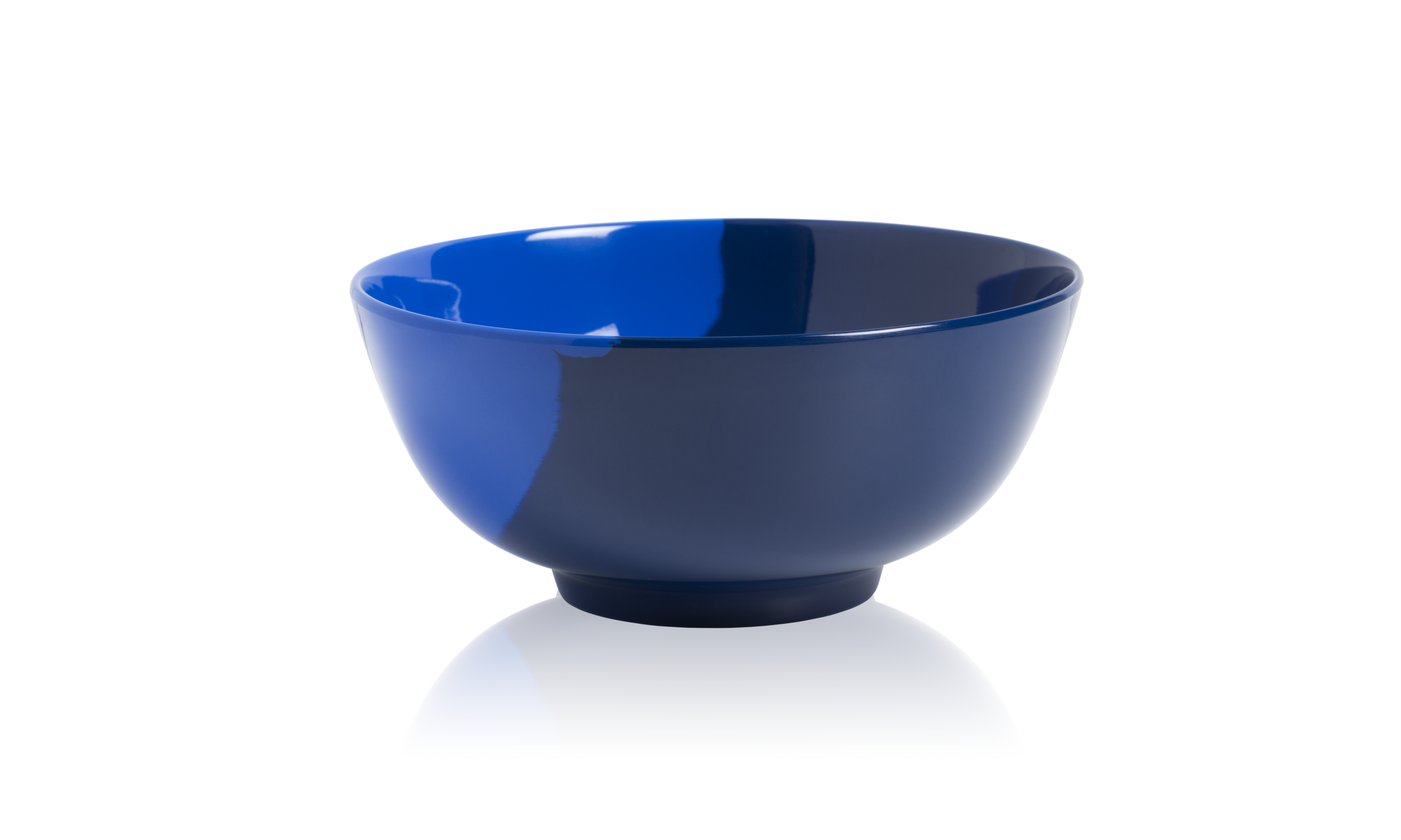 1/2 & 1/2 Melamine Bowl (Cobalt/Blue) Set of 4. Exclusive Design By Thomas Fuchs Creative