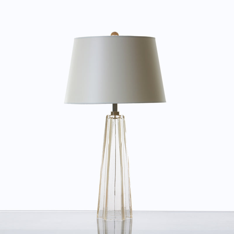 Umbrello Lamp Clear with Gold Leaf
