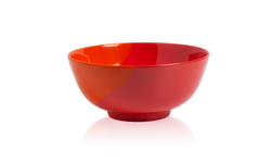 1/2 & 1/2 Melamine Bowl ( Orange / Red)  Set of 4 Design by Thomas Fuchs