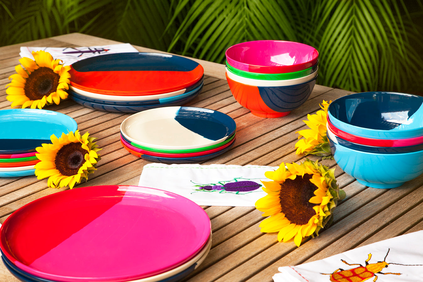 Colorful melamine clearance plates